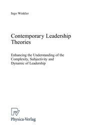 Front cover of Contemporary Leadership Theories by Ingo Winkler