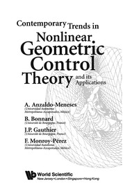 Front cover of Contemporary trends in nonlinear geometric control theory and its applications by F. Monroy-Perez