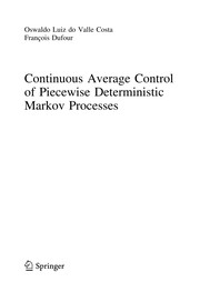 Cover of Continuous Average Control of Piecewise Deterministic Markov Processes by Oswaldo Luiz do Valle Costa