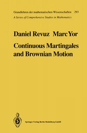 Cover of Continuous Martingales and Brownian Motion by Daniel Revuz