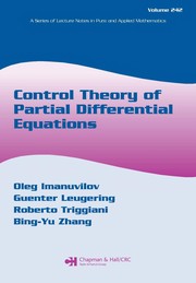 Front cover of Control theory of partial differential equations by Conference on Control Theory for Partial Differential Equations (2003 Georgetown University)