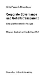 Front cover of Corporate Governance und Gehaltstransparenz by Silvia Passardi-Allmendinger