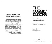 Cover of The cosmic clocks by Michel Gauquelin