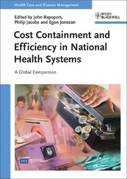 Front cover of Cost containment and efficiency in national health systems by Jacobs, Philip