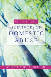 Front cover of Counselling survivors of domestic abuse by Christiane Sanderson