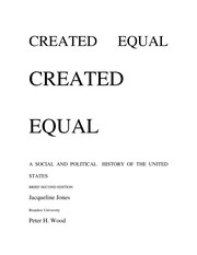 Cover of Created equal by Jacqueline Jones