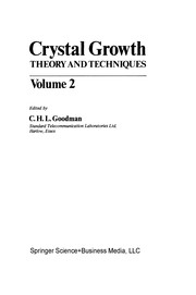 Front cover of Crystal Growth by C. H. L. Goodman
