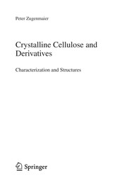 Front cover of Crystalline cellulose and cellulose derivatives by Peter Zugenmaier