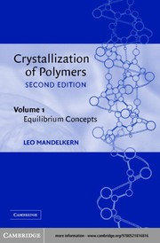 Cover of Crystallization of polymers by Leo Mandelkern