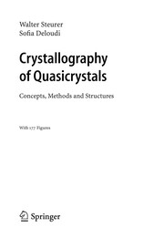 Front cover of Crystallography of quasicrystals by Walter Steurer