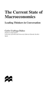 Front cover of The current state of macroeconomics by Carlos Usabiaga Ibáñez