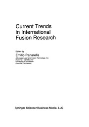Front cover of Current Trends in International Fusion Research by Emilio Panarella