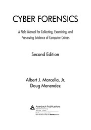 Cover of Cyber forensics by Albert J. Marcella