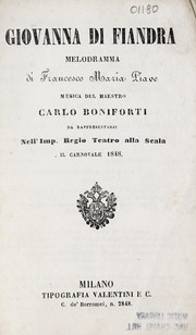 Front cover of Giovanna di Fiandra by Francesco Maria Piave