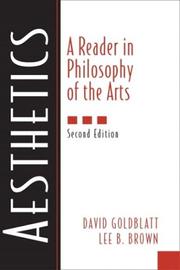 Front cover of Aesthetics by David Goldblatt