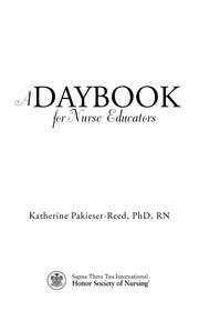 Cover of A daybook for nurse educators by Katherine Pakieser-Reed