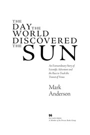 Front cover of The day the world discovered the sun by Mark Anderson