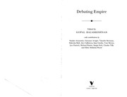 Front cover of DEBATING EMPIRE; ED. BY GOPAL BALAKRISHNAN by Gopal Balakrishnan
