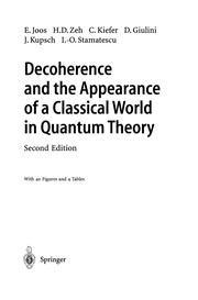 Front cover of Decoherence and the Appearance of a Classical World in Quantum Theory by Erich Joos