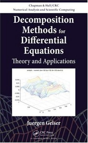 Cover of Decomposition methods for differential equations by Juergen Geiser