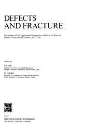 Front cover of Defects and Fracture by G. C. Sih