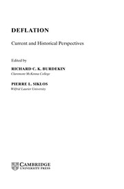 Cover of Deflation by Richard C. K. Burdekin