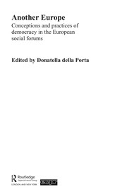Front cover of Another Europe by Donatella Della Porta