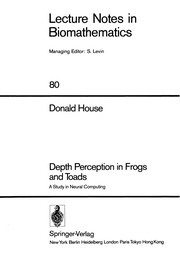 Cover of Depth perception in frogs and toads by Donald House