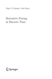 Cover of Derivative Pricing in Discrete Time by Nigel J. Cutland