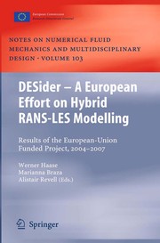 Front cover of DESider – A European Effort on Hybrid RANS-LES Modelling by W. Haase
