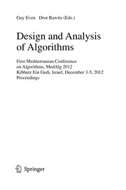 Cover of Design and Analysis of Algorithms by Guy Even