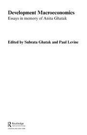 Front cover of Development macroeconomics by Anita Ghatak