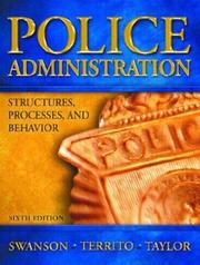 Cover of Police Administration by Charles R. Swanson