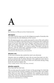 Cover of A dictionary of Australian politics by Robert Corcoran