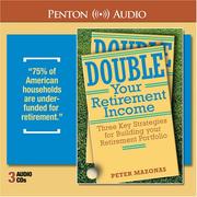 Cover of Double Your Retirement Income by Peter Mazonas