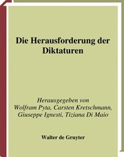 Front cover of Die Herausforderung der Diktaturen by Wolfram Pyta
