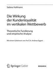 Front cover of Die Wirkung der Kundenloyalität im vertikalen Wettbewerb by Sabine Hollmann