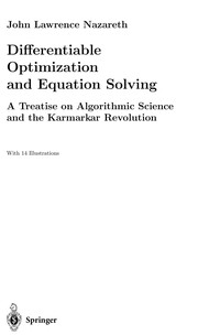 Cover of Differentiable optimization and equation solving by J. L. Nazareth
