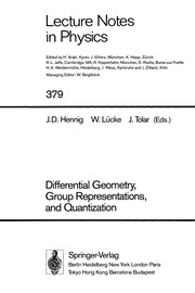 Cover of Differential geometry, group representations, and quantization by J. D. Hennig