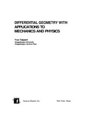 Front cover of Differential geometry with applications to mechanics and physics by Yves Talpaert