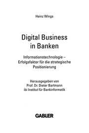 Front cover of Digital Business in Banken by Heinz Wings