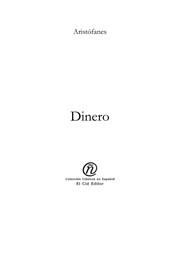Cover of Dinero by Aristófanes
