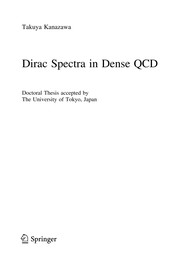 Cover of Dirac Spectra in Dense QCD by Takuya Kanazawa