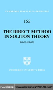 Cover of The direct method in soliton theory by Ryōgo Hirota