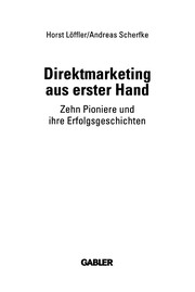 Front cover of Direktmarketing aus erster Hand by Horst Löffler