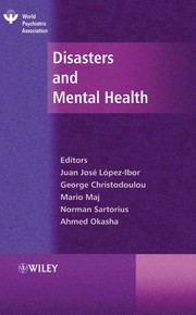 Front cover of Disasters and mental health by Juan José López-Ibor