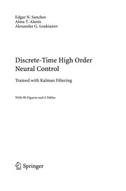 Front cover of Discrete-time high order neural control by Edgar N. Sanchez