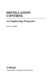 Cover of Distillation control by Cecil L. Smith