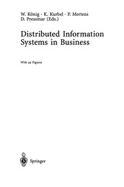 Cover of Distributed Information Systems in Business by Wolfgang König