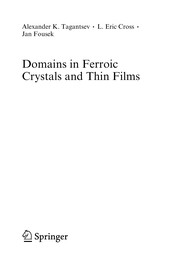 Front cover of Domains in ferroic crystals and thin films by Alexander K. Tagantsev